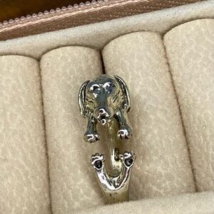 Sterling Silver Dog Ring